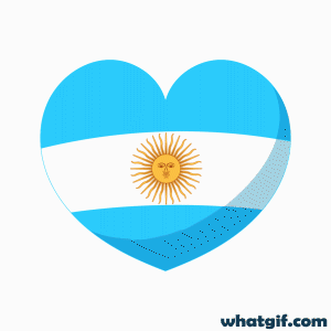 25+ Free Argentina Flag GIFs: Download Now | WhatGIF 12 Argentina flag heart gif