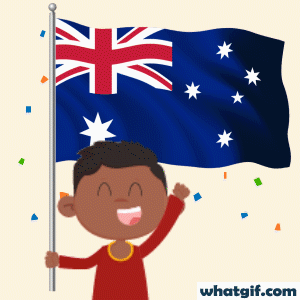Get 25+ Free Australian Flag GIFs Now | WhatGif 22 Australia representing gif