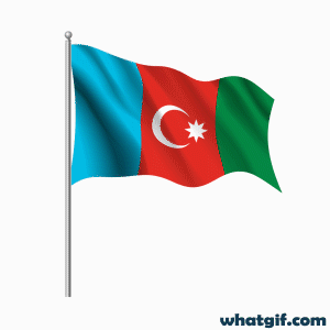 Download 25+ Free Azerbaijan Flag GIFs at WhatGif 1 Azerbaijan realistic flag gif