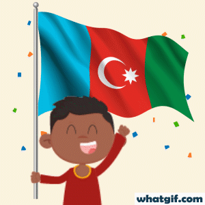 Download 25+ Free Azerbaijan Flag GIFs at WhatGif 22 Azerbaijan representing gif