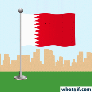 Download Free Bahrain Flag GIFs for Your Content | WhatGif 7 Bahrain flag waving gif
