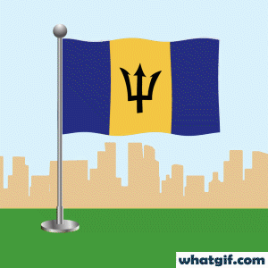 Download 25+ Vibrant Barbados Flag GIFs Free | WhatGif 19 Barbados flag waving gif