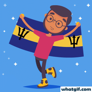 Download 25+ Vibrant Barbados Flag GIFs Free | WhatGif 10 Barbados man flag gif animated