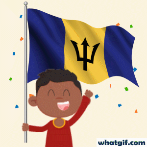 Download 25+ Vibrant Barbados Flag GIFs Free | WhatGif 22 Barbados representing gif