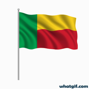 Vibrant Benin Flag GIFs Available Free to Download | WhatGif 21 Benin realistic flag gif