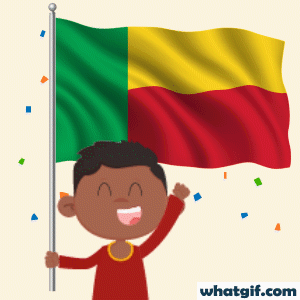 Vibrant Benin Flag GIFs Available Free to Download | WhatGif 22 Benin representing gif