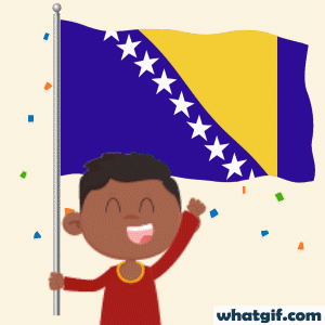 Free Bosnia & Herzegovina Flag GIFs on WhatGif 5 Bosnia and Herzegovina representing gif