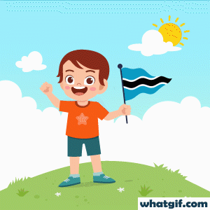Download 25+ Free Botswana Flag GIFs at WhatGif 3 Botswana cute flag gif
