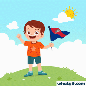 Download Free Animated Cambodia Flag GIFs | What GIF 4 Cambodia cute flag gif.gif