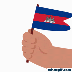 Download Free Animated Cambodia Flag GIFs | What GIF 14 Cambodia flag in hand gif.gif