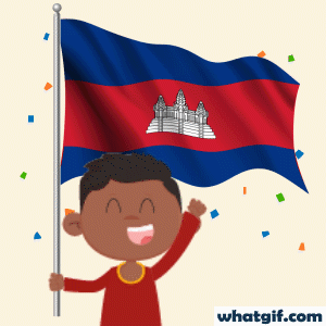 Download Free Animated Cambodia Flag GIFs | What GIF 23 Cambodia representing gif.gif