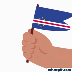 Explore & Download Free Cabo Verde Flag GIFs | WhatGIF 14 Cape Verde or Cabo Verde flag in hand gif