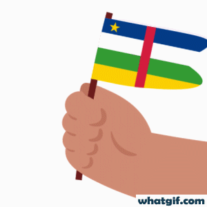 25+ Animated Central African Republic Flags | WhatGIF 14 Central African Republic flag in hand gif