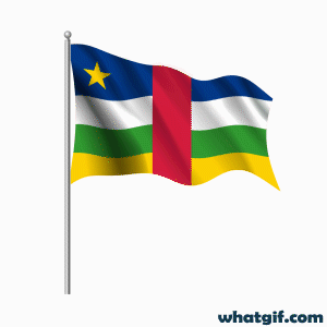 25+ Animated Central African Republic Flags | WhatGIF 22 Central African Republic realistic flag gif