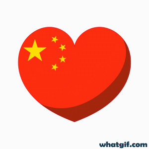 Download Free China Flag GIFs - Vibrant and Dynamic 14 China flag heart gif.gif