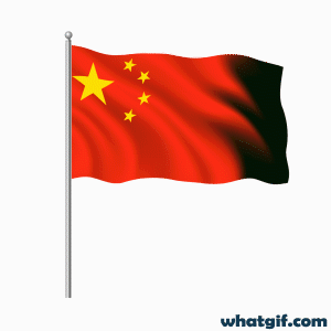 Download Free China Flag GIFs - Vibrant and Dynamic 5 China realistic flag aniamted gif .gif