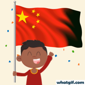Download Free China Flag GIFs - Vibrant and Dynamic 4 China representing gif.gif