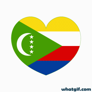 Download Free Comoros Flag GIFs | WhatGIF 13 Comoros flag heart gif