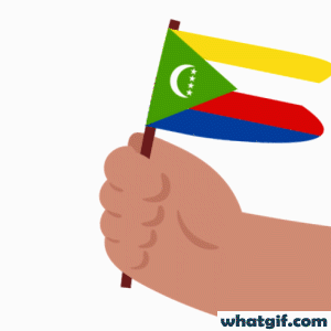 Download Free Comoros Flag GIFs | WhatGIF 14 Comoros flag in hand gif