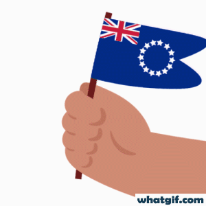 Download 25+ Cook Islands Flag GIFs Free | What GIF 13 Cook Islands flag in hand gif.gif