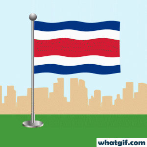 Download Costa Rica Flag GIFs Free | WhatGIF 20 Costa Rica flag waving gif