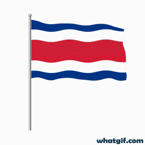 Download Costa Rica Flag GIFs Free | WhatGIF 22 Costa Rica realistic flag gif
