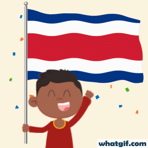 Download Costa Rica Flag GIFs Free | WhatGIF 23 Costa Rica representing gif