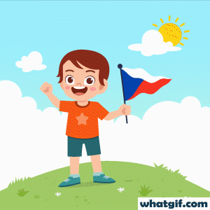 Discover & Download Free Czechia Flag GIFs | WhatGIF 5 Czechia cute flag gif