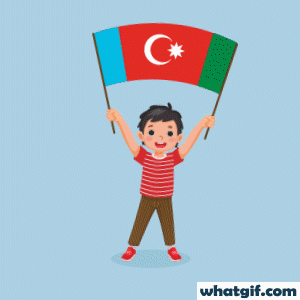 Download 25+ Free Azerbaijan Flag GIFs at WhatGif 23 boy with Azerbaijan flag gif