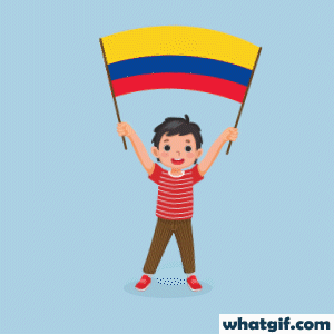 Download Colombia Flag GIFs Free | WhatGIF 3 boy with Colombia flag gif