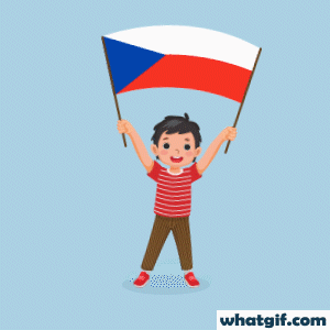 Discover & Download Free Czechia Flag GIFs | WhatGIF 3 boy with Czechia flag gif