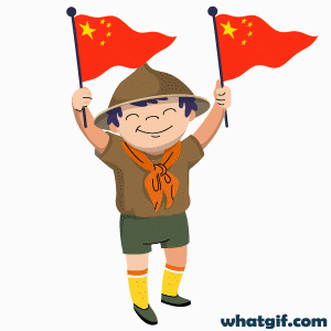 Download Free China Flag GIFs - Vibrant and Dynamic 3 cute boy China flag gif.gif