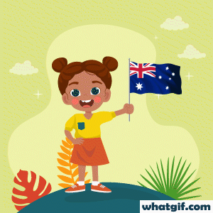 Get 25+ Free Australian Flag GIFs Now | WhatGif 25 girl with Australia flag gif