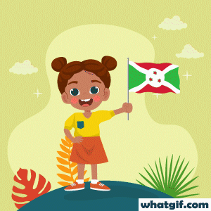 Discover & Download 25+ Burundi Flag GIFs for Free 1 girl with Burundi flag gif