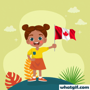 Download Free Animated Canada Flag GIFs | What GIF 26 girl with Canada flag gif.gif