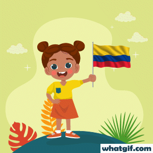 Download Colombia Flag GIFs Free | WhatGIF 26 girl with Colombia flag gif