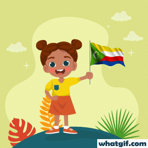 Download Free Comoros Flag GIFs | WhatGIF 26 girl with Comoros flag gif