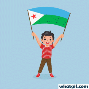 Download Free Djibouti Flag GIFs | WhatGIF 3 boy with Djibouti flag gif